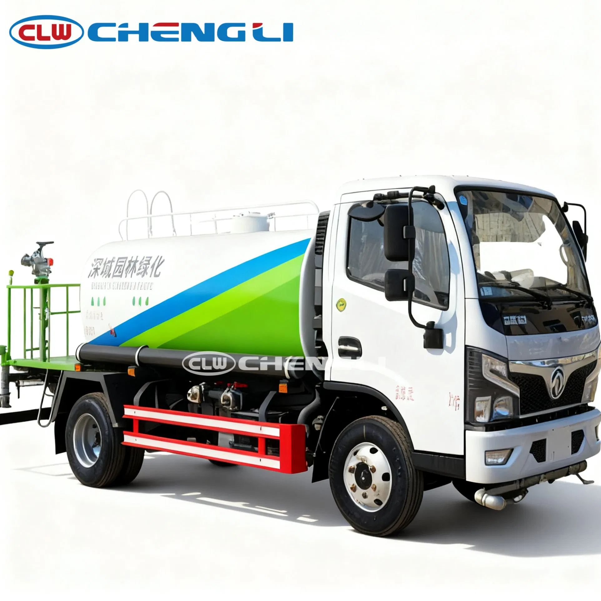 Light-Duty 4X2 5000 Gallon Tank Water Truck HOWO Dongfeng Washing Car for South America