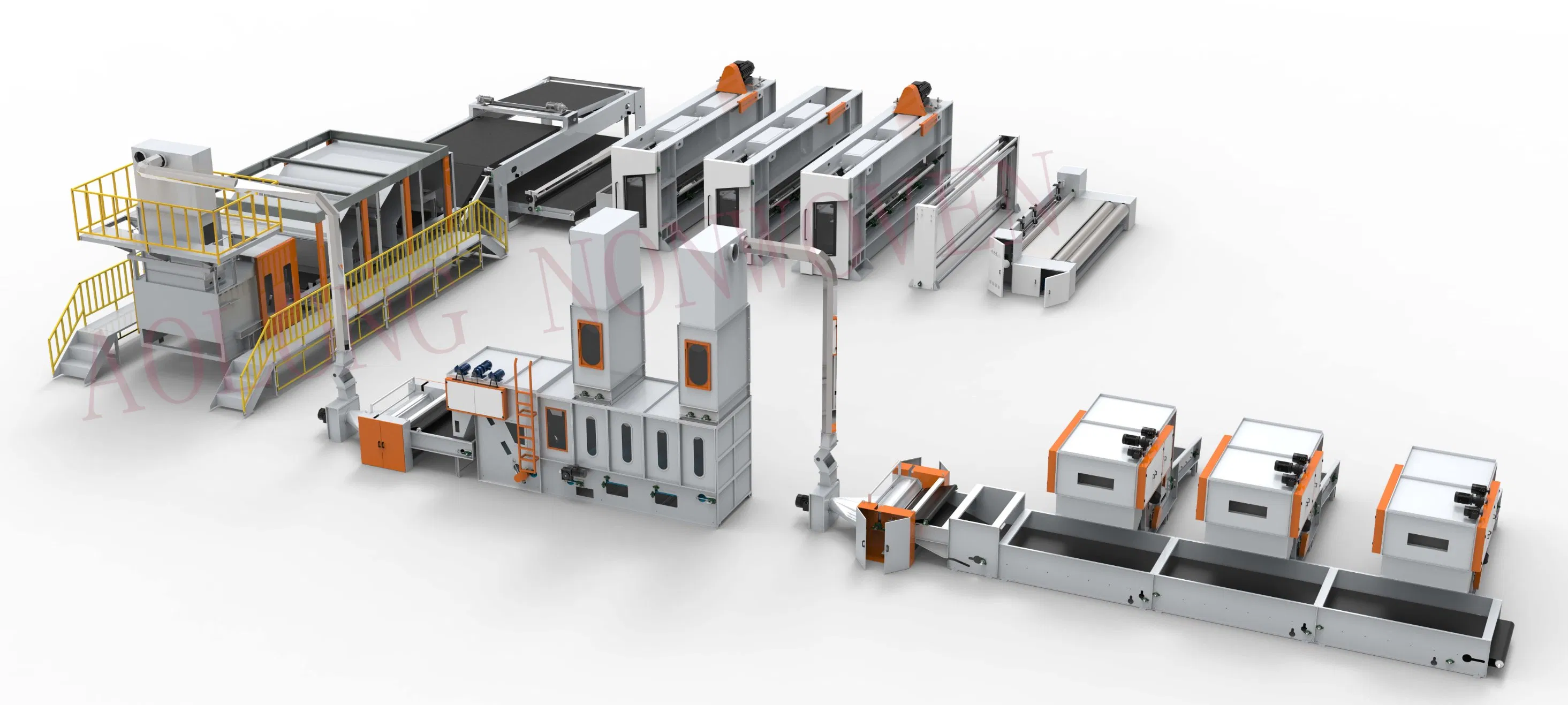 3500 Needle Punching Automotive Interior Rear Decklid Nonwoven Production Line