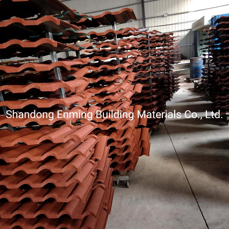 Classical Sand Aluminum Clear Metal Corrugated Stone Coated Roof Tile