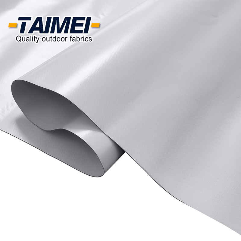 Telone in PVC Rivestito Rotolo di Telone in Vinile Tessuto PVC Block out per Tende per Eventi e Fiere