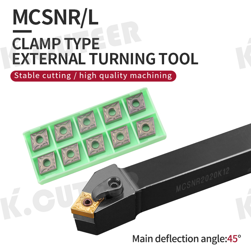 Precision CNC Turning Tool Holder with Carbide Inserts