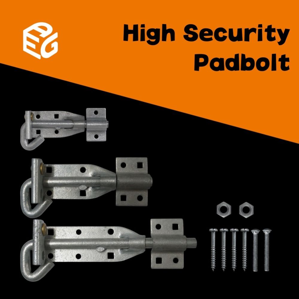 Premium Door Bolt Set with Keeper and Fasteners for Secure Locking