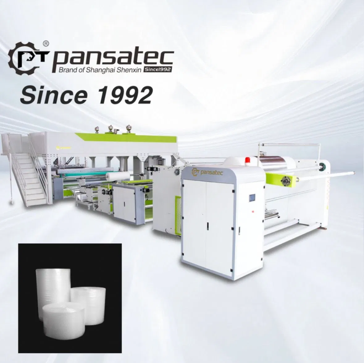 Pansatec Präzisionsfertigung Automatische Luftpolsterfolien-Produktionslinienmaschine