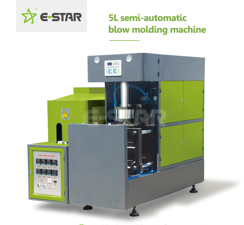 5L halbautomatische Haustier-Kunststoff-Trinkwasser-Saftflaschen-Blasformmaschine Blasformmaschine Flaschenherstellungs-Blasformmaschine