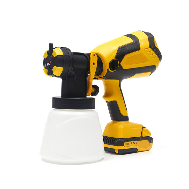 20V Width Adjustable Cordless Paint Sprayer Gun Easy Cleaning Painting Spray Gun