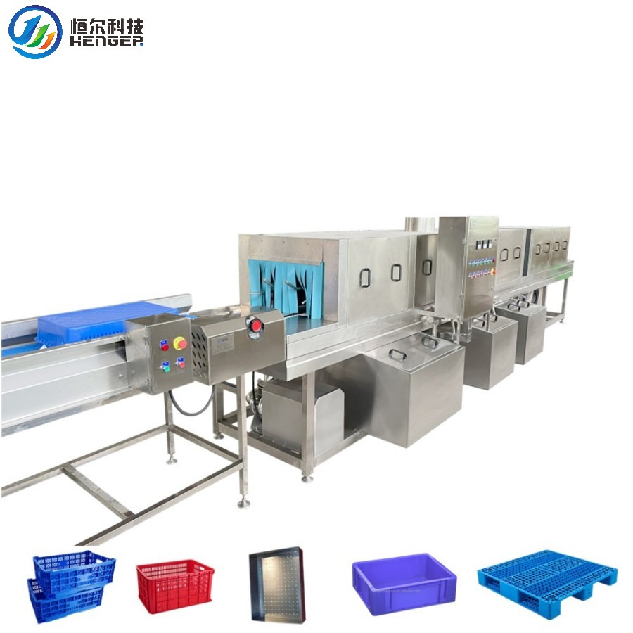 SUS304 CE Industrial Crate/Tray/Basket/Pallet Washing Machine