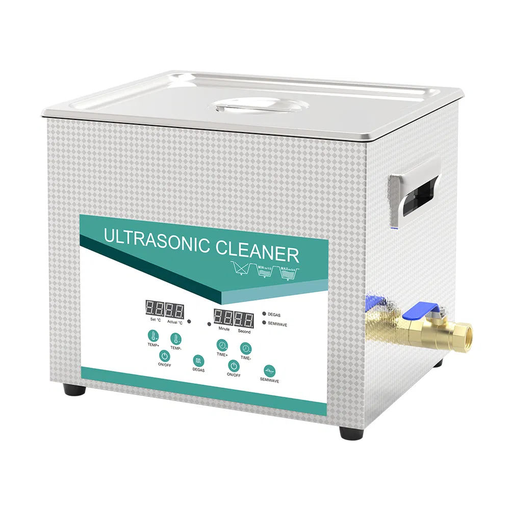 Commercial Benchtop 240W 10L Ultrasonic Tank for Metal and Machinery Cleaning