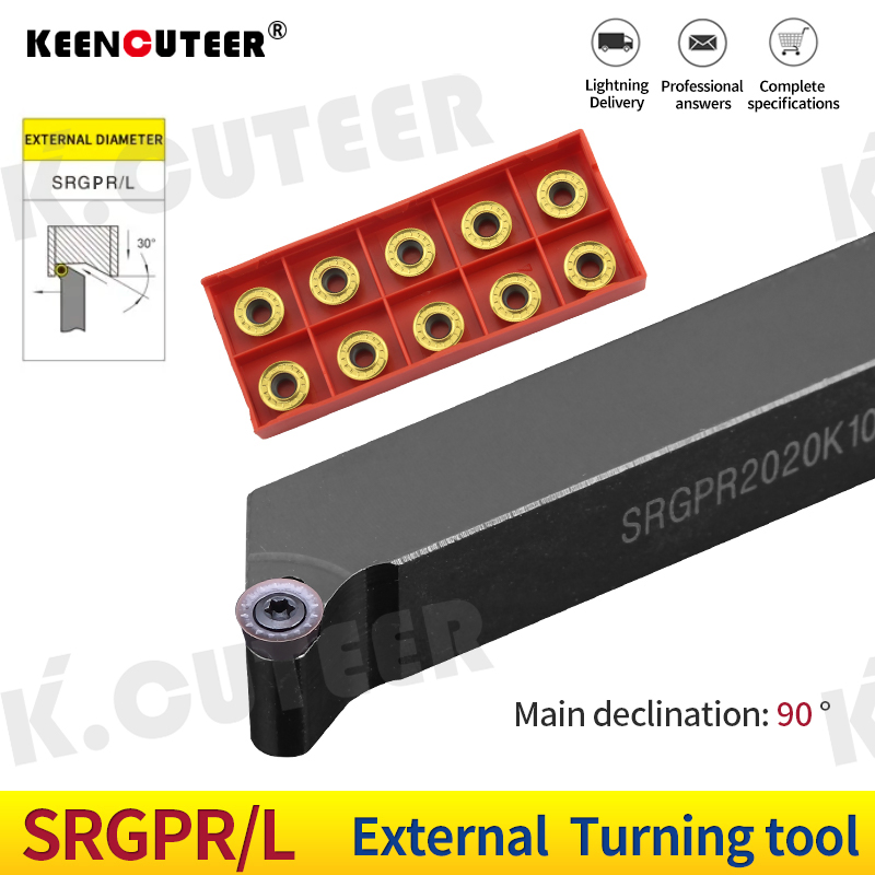 Porte-outil de tournage extérieur CNC SRGPR/L SRGPR1616/2020/2525 de haute qualité