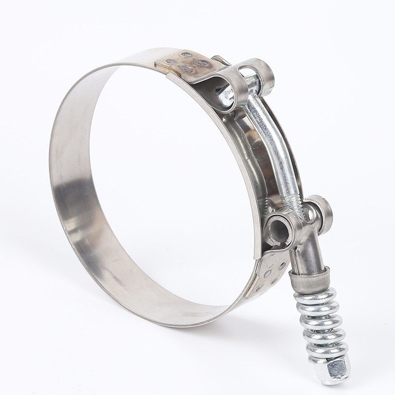 Heavy Duty 304 Stainless Steel Pipe Tube Hose Clamp T-Bolt Clamp Spring Hose Clip