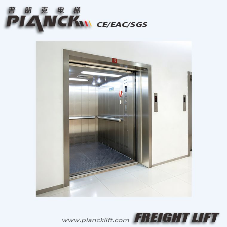 High-Load Steel-Cab Shaftless VVVF Freight Lift for Supermarkets