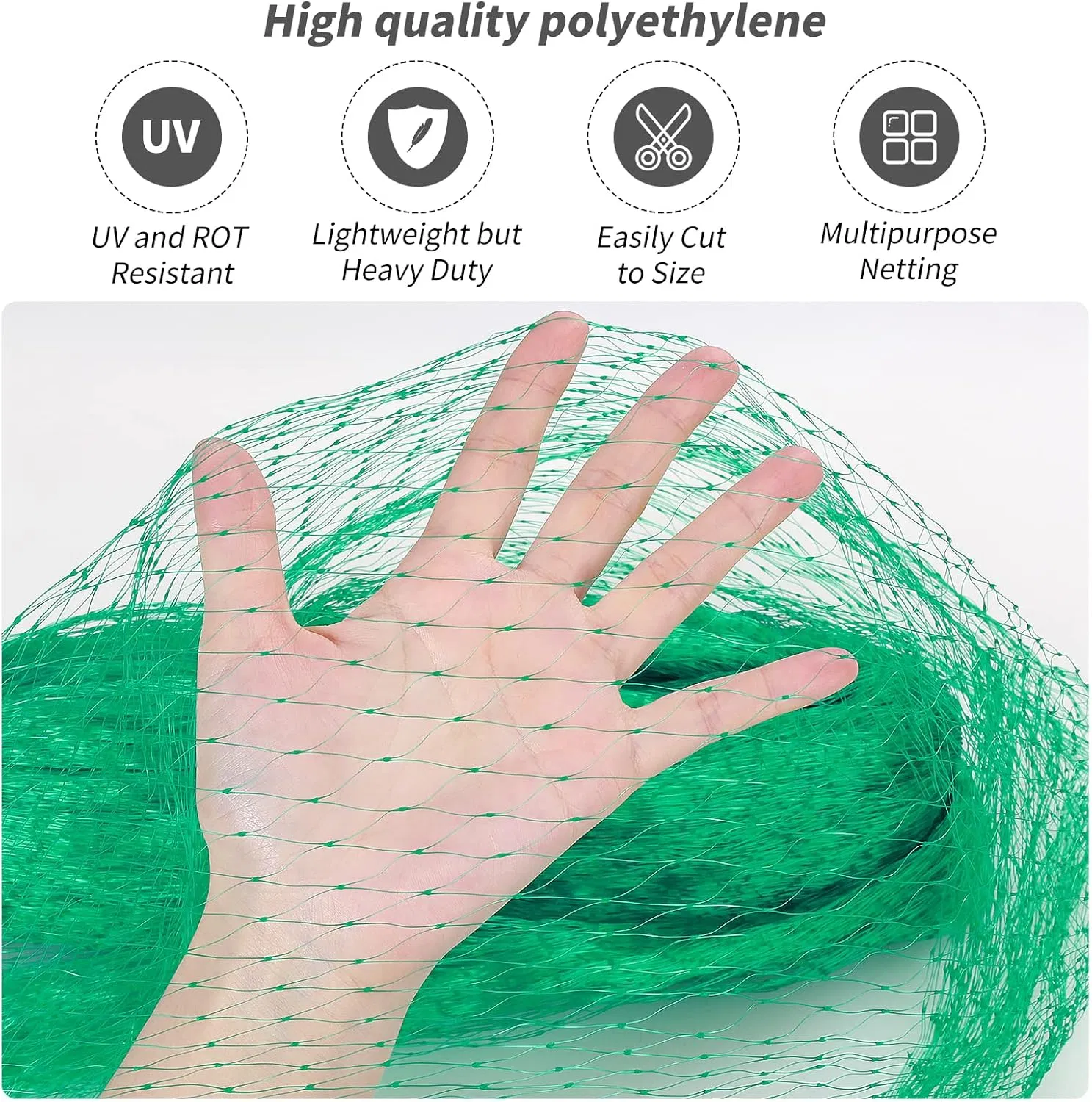 PP Anti Bird Garden Netting Mesh Plant Safety Net