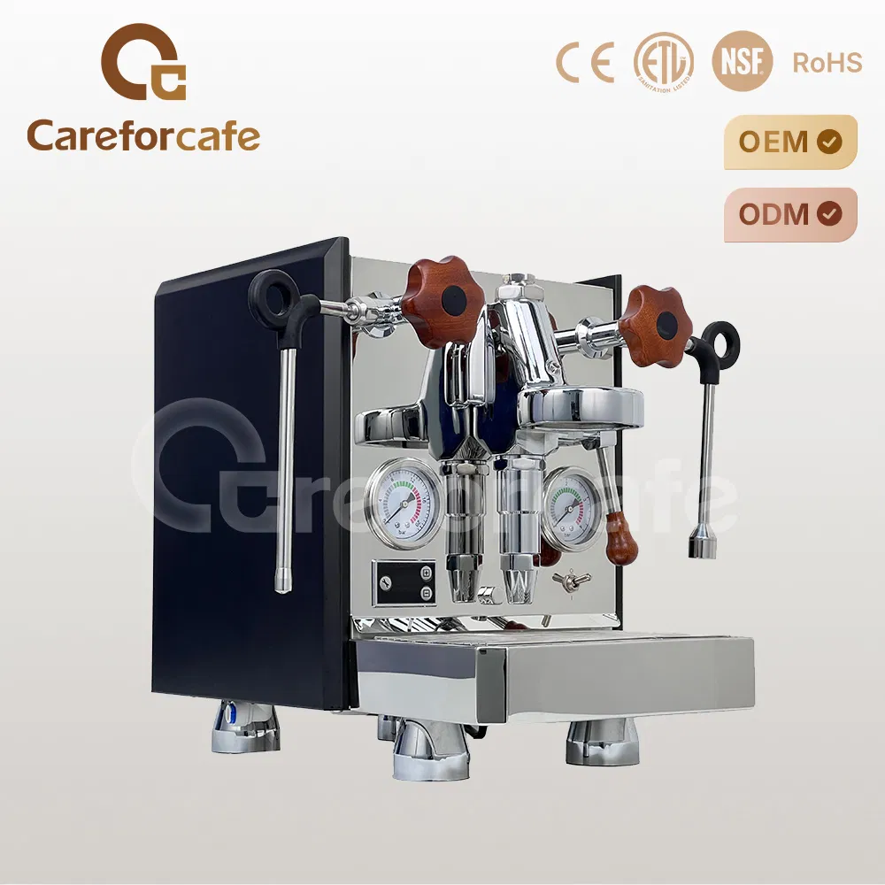 Máquina de café expreso semiautomática comercial profesional Italia 15 bares bomba de vibración Rocket E61