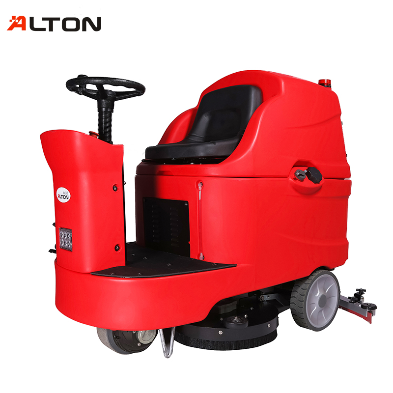 Batterie automobile commerciale électrique sur balayeuse de sol, nettoyeur industriel automatique professionnel, machine de nettoyage de poussière lourde pour le récurage industriel