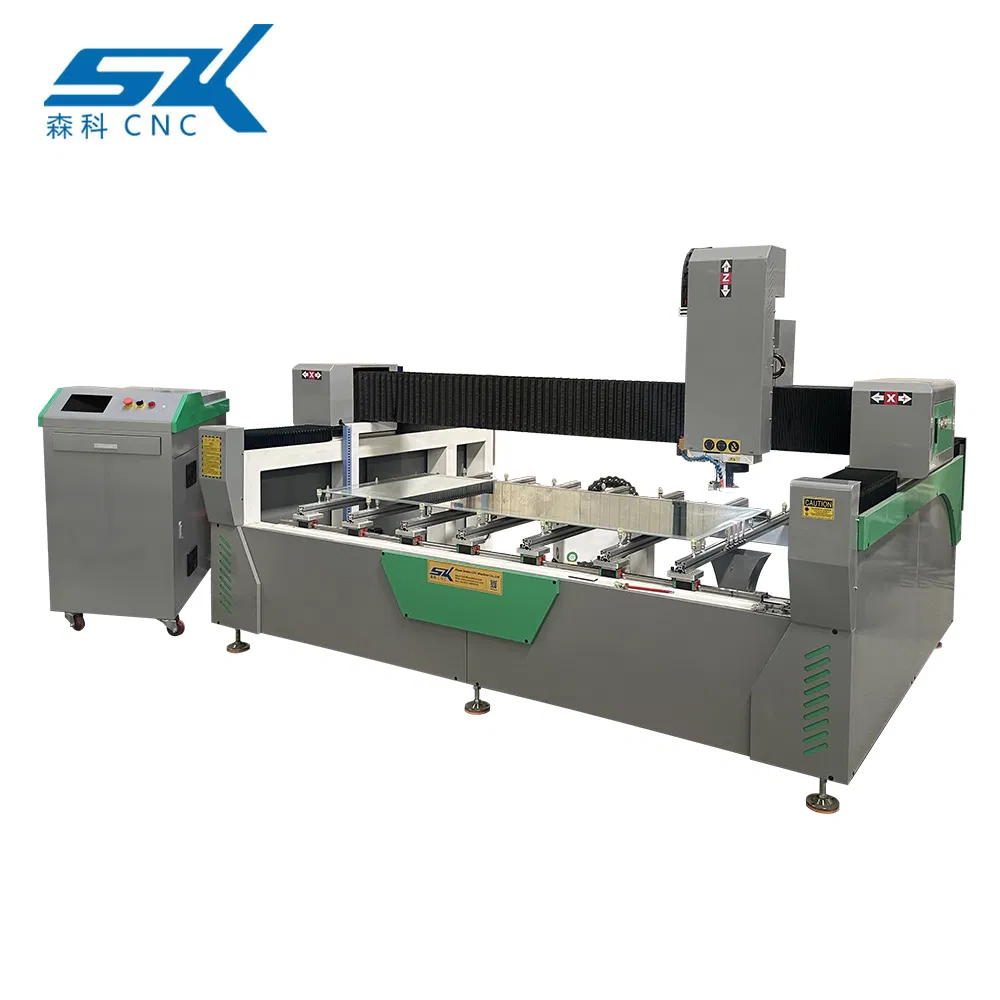 Large Area 1300*2500mm 2000*1000mm Gold Stainless Steel Copper Glass LED Light Mirror Fiber Laser Sandblasting Sand Coating Engraving Marking Machine