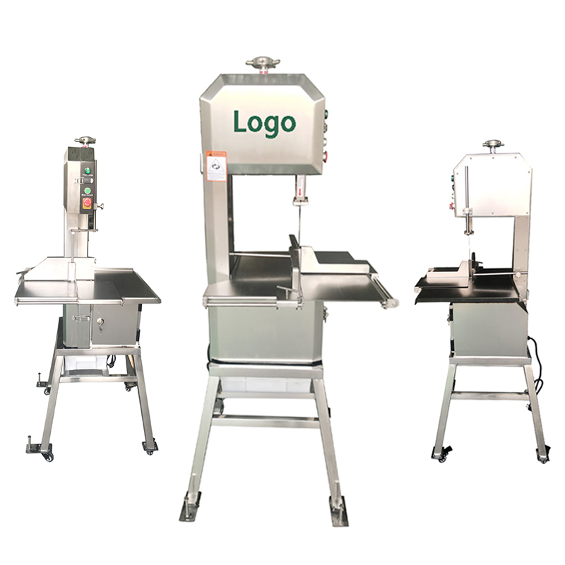 Qh300A Electric Kitchen Frozen Fish Cow Meat Band Saw Pig/Pork Chicken Cutting Machine Table Bone Saw Equipment 2HP/1.5kw