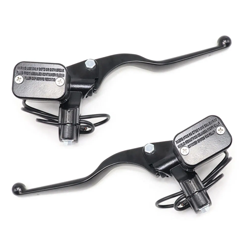 22mm Aluminum Alloy Motorcycle Brake Pump Handle Lever Upper with Switch Wire