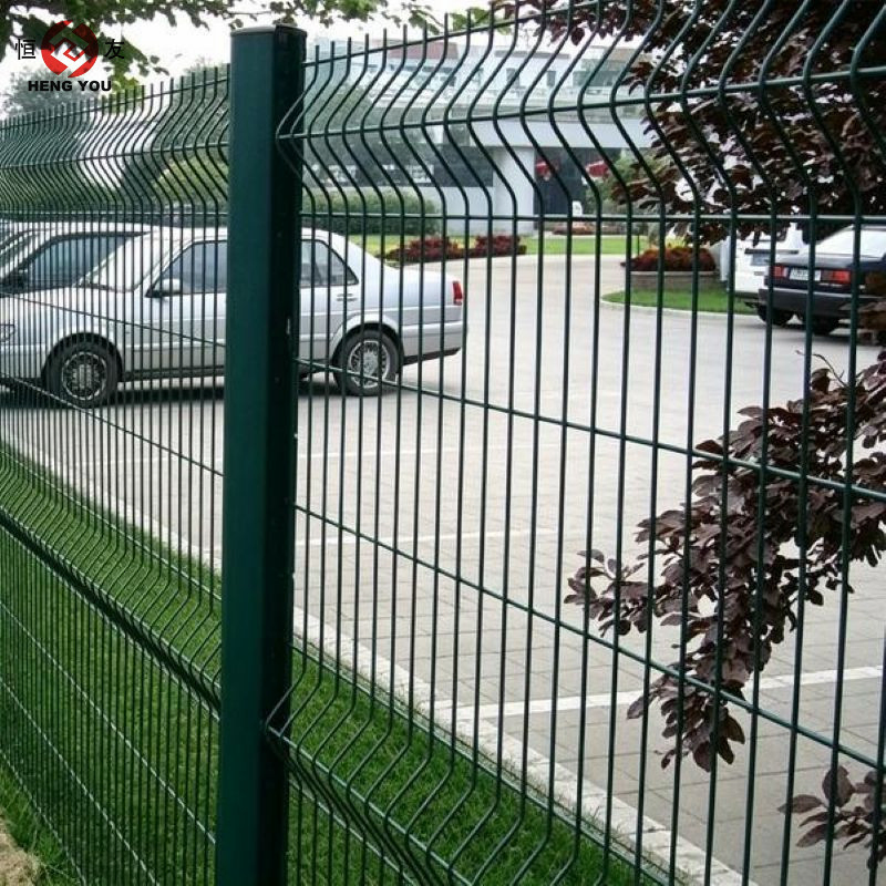 Galvanized Metal Heat Treated 3D Curved Welded Wire Mesh Panel Fence for Lawn Outdoor Garden