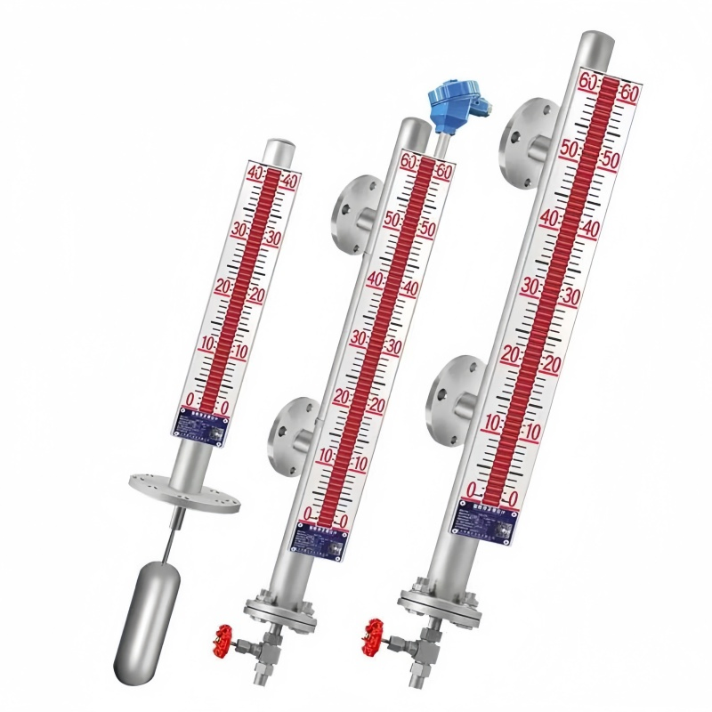 Magnetic Flap Level Gauge with Remote Transmission, Explosion-Proof and Corrosion-Resistant