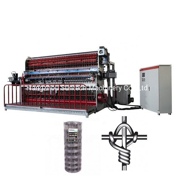 Fixed Knot Hinge Joint Field Fence Farm Animal Knotted Fence Machine