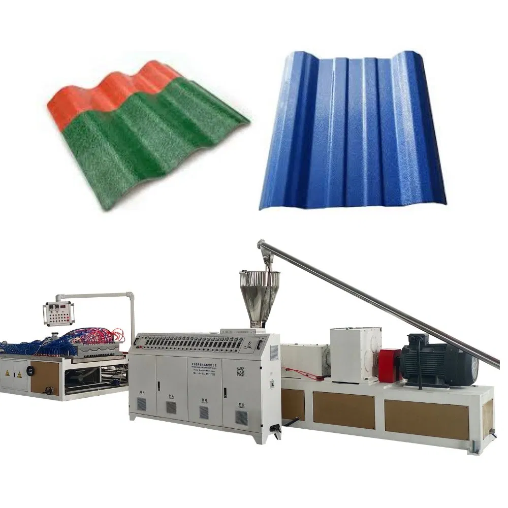 ASA PVC Roofing Sheet Four-Layers Corrugated Wave Tile Panel Plastic Extruder Machine