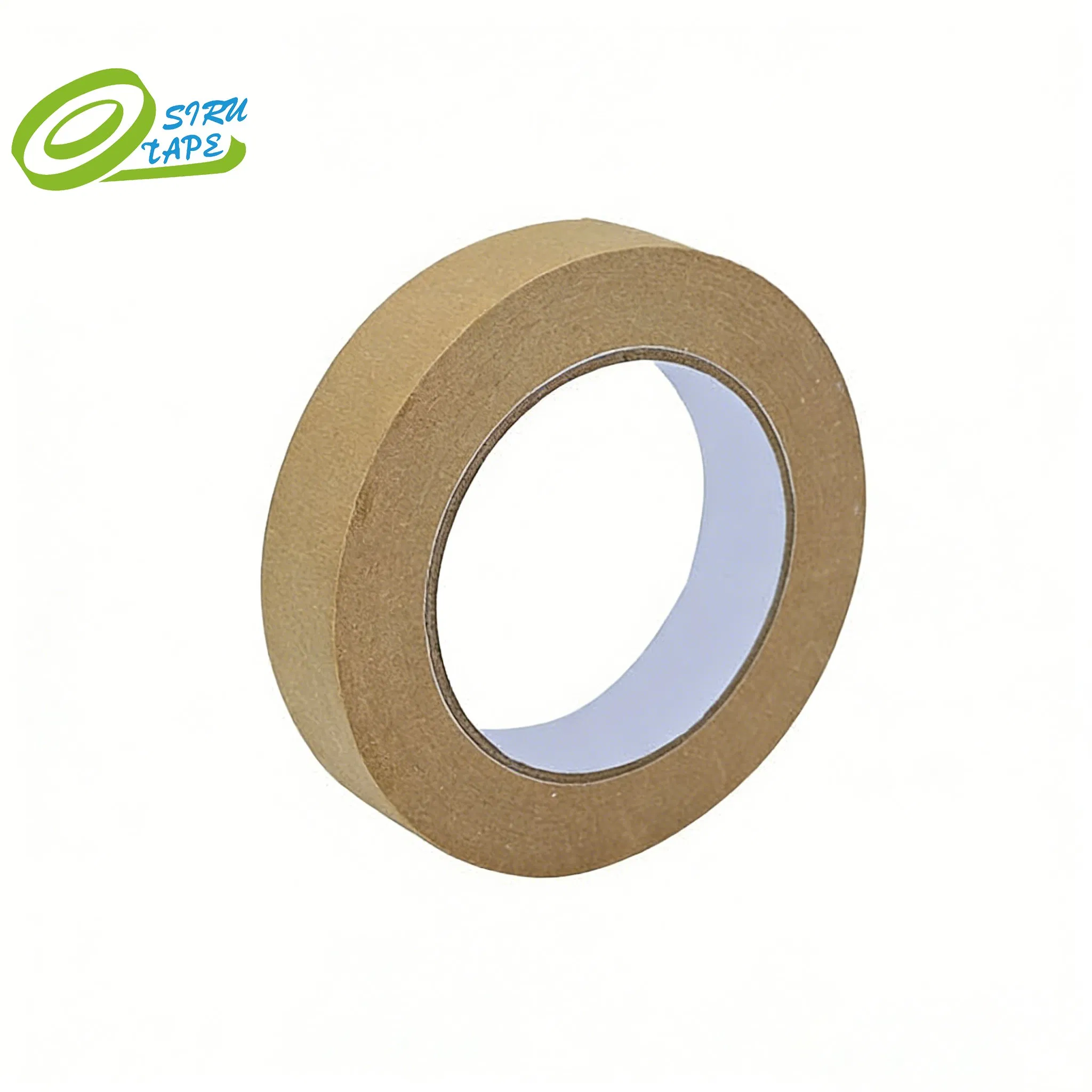 Nastro adesivo per mascheratura automobilistica resistente alle alte temperature, nastro adesivo per verniciatura auto in carta crespata marrone C968