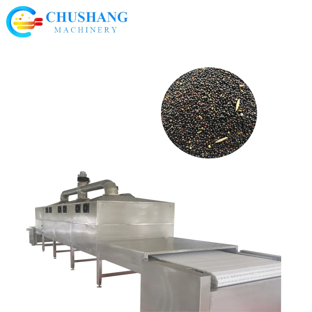Industrial Tunnel Microwave Rapeseed Oilseed Heating Ripening Sterilization Dryer Machine