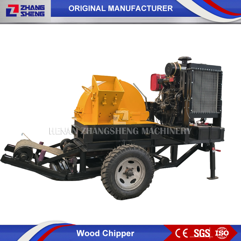 Prezzo della macchina trituratrice per legno di scarto, bambù, steli di mais, segatura, diesel
