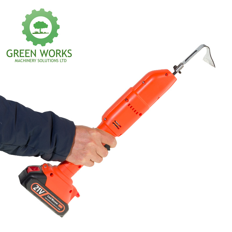 Portable Lithium Ion Handheld Mini Tiller Cultivator for Home Garden Pot Soil Weeding