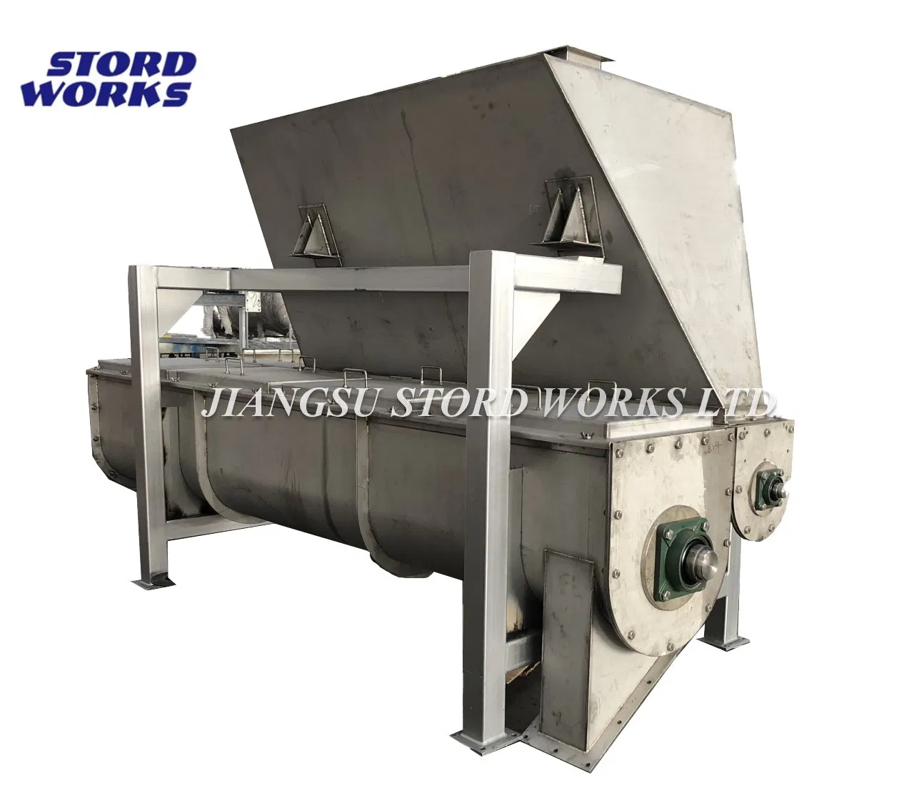 Stordworks Stainless Steel Screw Conveyor with Hopper