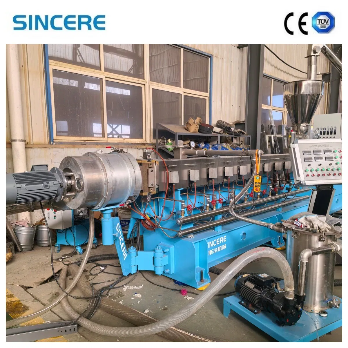 Plastic Compounding Masterbatch Colorant Pelletizing Extruder Making Machine