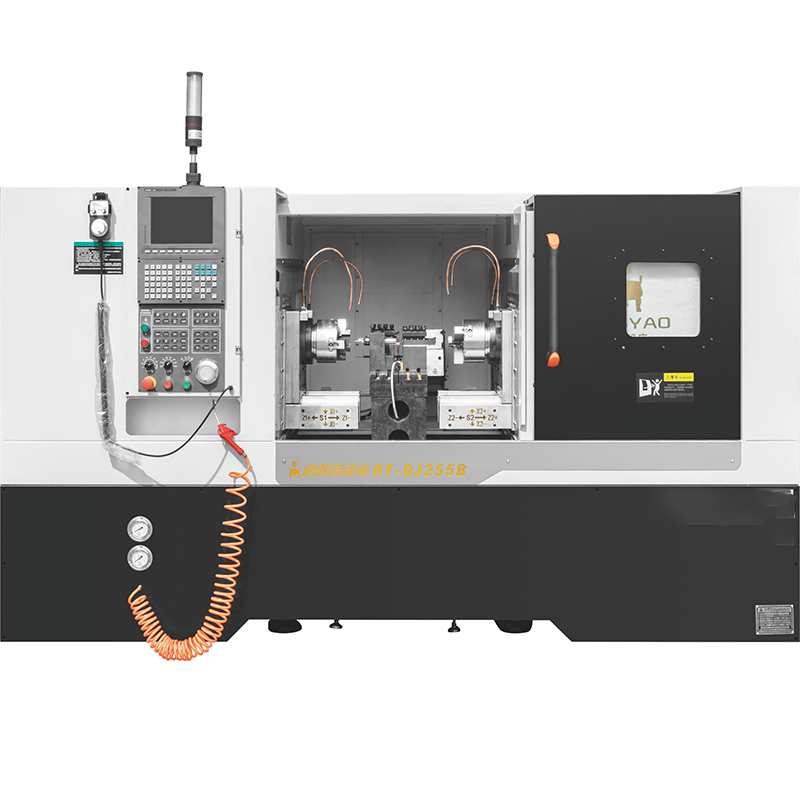 High Efficient Smooth Butt Double Spindle Lathe CNC Machine