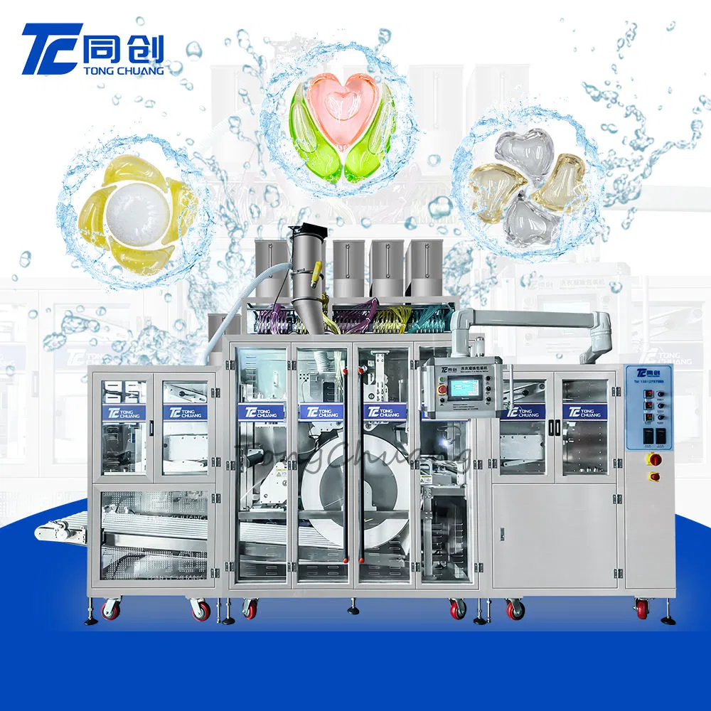 High Efficiency Water Soluble Film Automatic Laundry Pods Packaging Machine