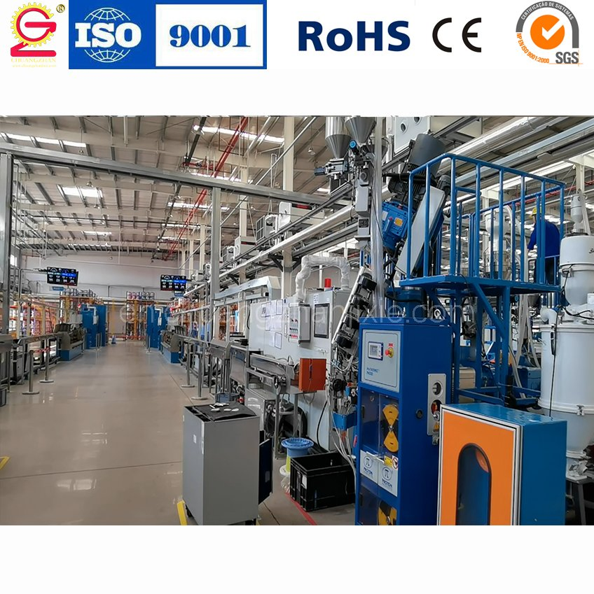 Máquina de fabricación de alambre y cable eléctrico de cobre de alta velocidad 65+35