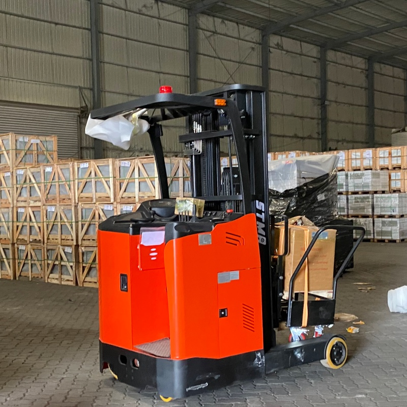 Marchio STMA 48V/400ah carrello elevatore elettrico a forche multidirezionali con portata 2 ton 2000 kg e altezza di sollevamento 7000 mm