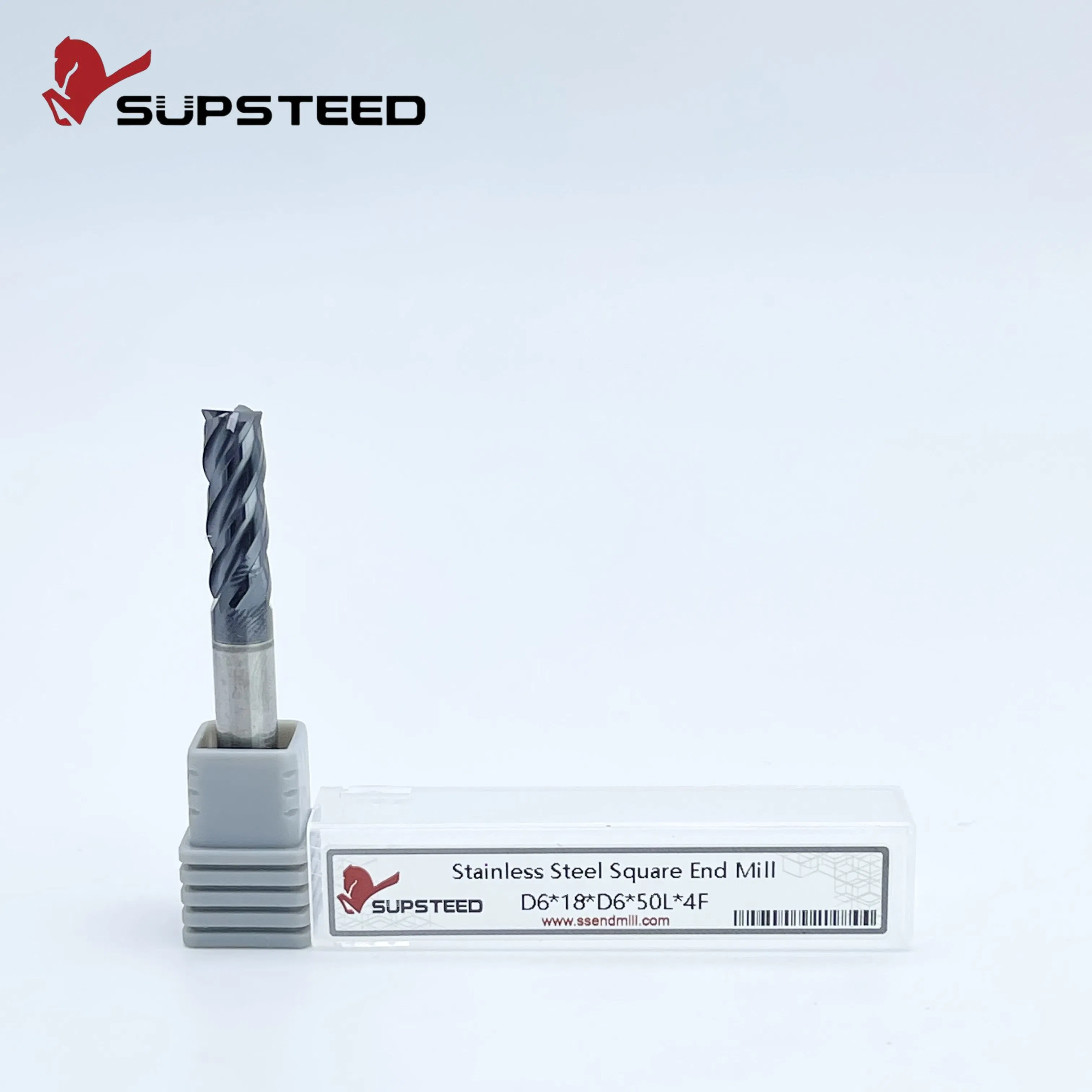 CNC Machine Milling Square End Mill for Stainless Steel, Concrete Cutting