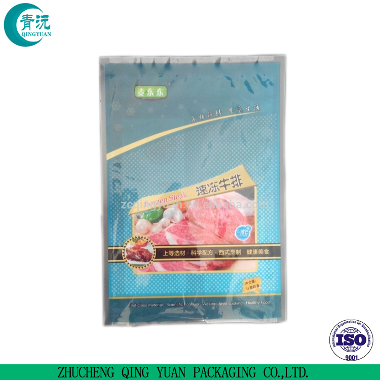 Freezer Use Heat Seal Handle Frozen Food Packaging Bag