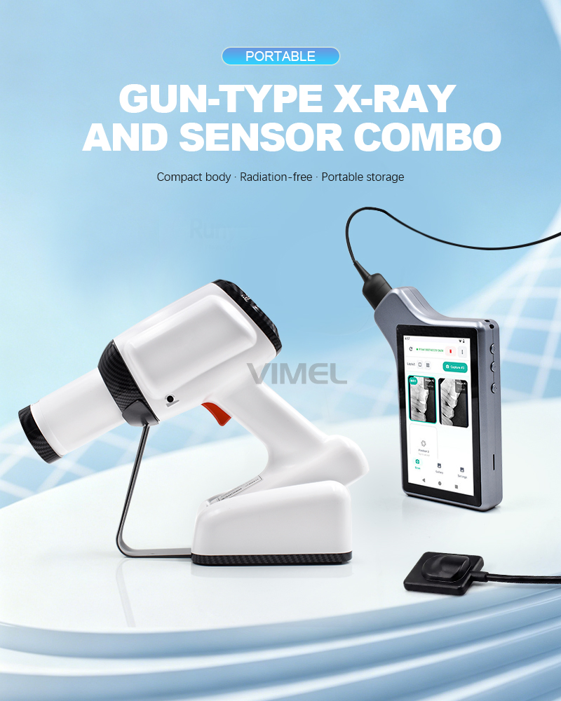 Handheld High Frequency Dental X-ray Unit with Intraoral Sensor and Display System