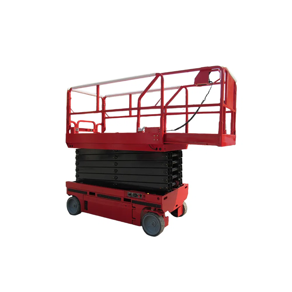 Customized 4m 6m 8m 10m 12m 14m 16m Automotive Crawler Portable Mid Rise Scissor Lift Aerial Work Platform