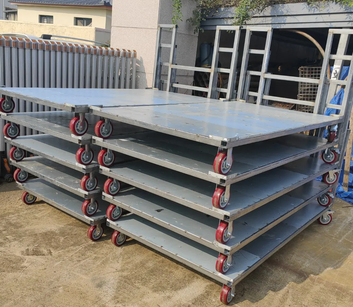Custom Metal Fabrication Warehouse Logistics Cart Supermarket Roll Cage Platform Hand Truck