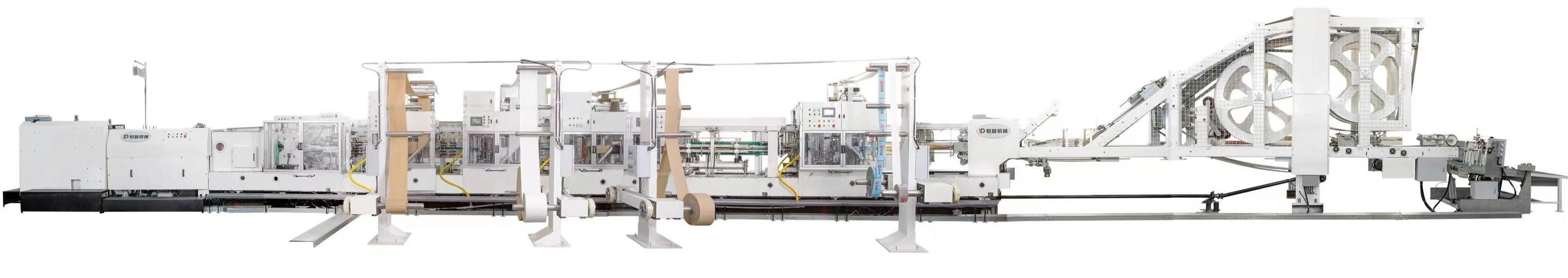 Machine entièrement automatique à grande vitesse pour la fabrication de sacs en papier kraft
