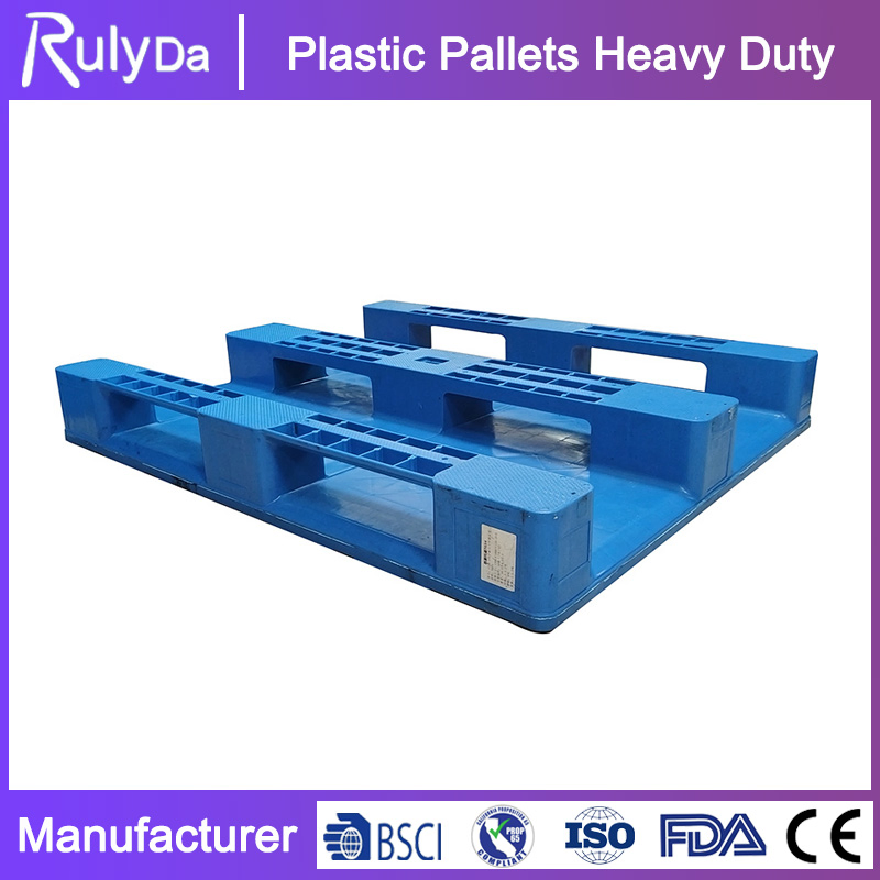Pallet in plastica HDPE Euro grande a doppia faccia per impieghi gravosi Rulyda