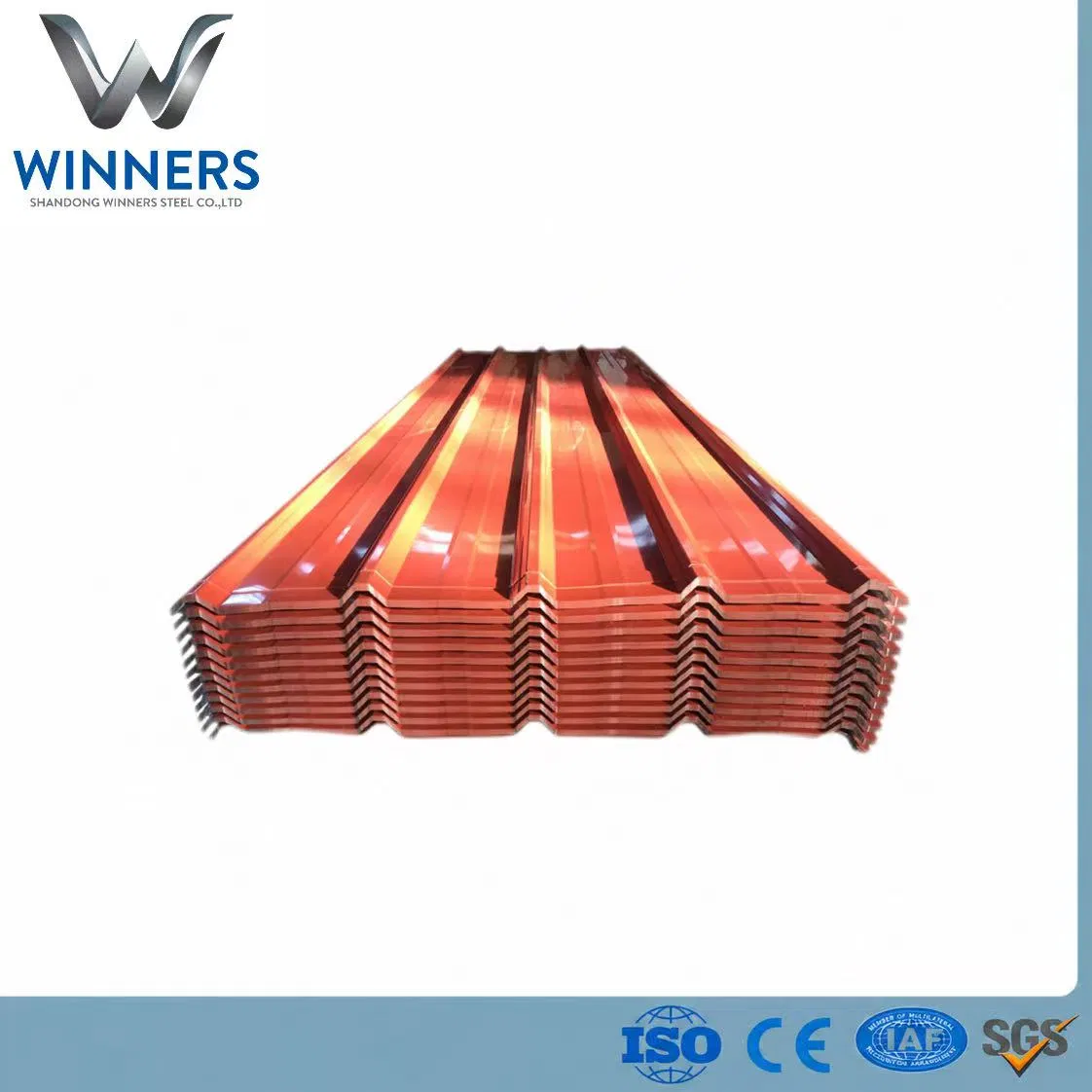 Anti-Fading Prepainted Corrugated Steel Roofing Sheet 300-1250mm 1-12m Ral Color for Construction Building and Wall Panel