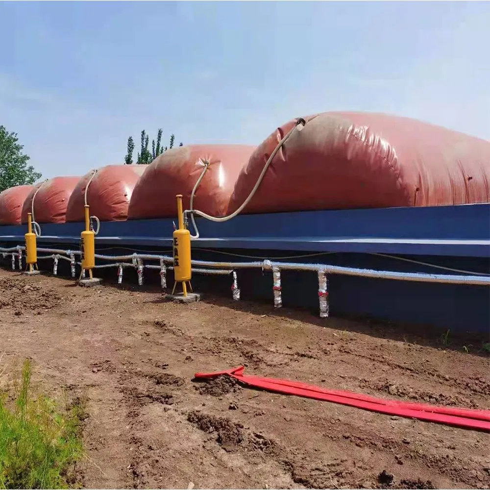 Copertura galleggiante a cupola morbida in PVC per fanghi rossi, digestore biogas, serbatoio morbido a galleggiamento, sacca di contenimento per uso domestico e industriale