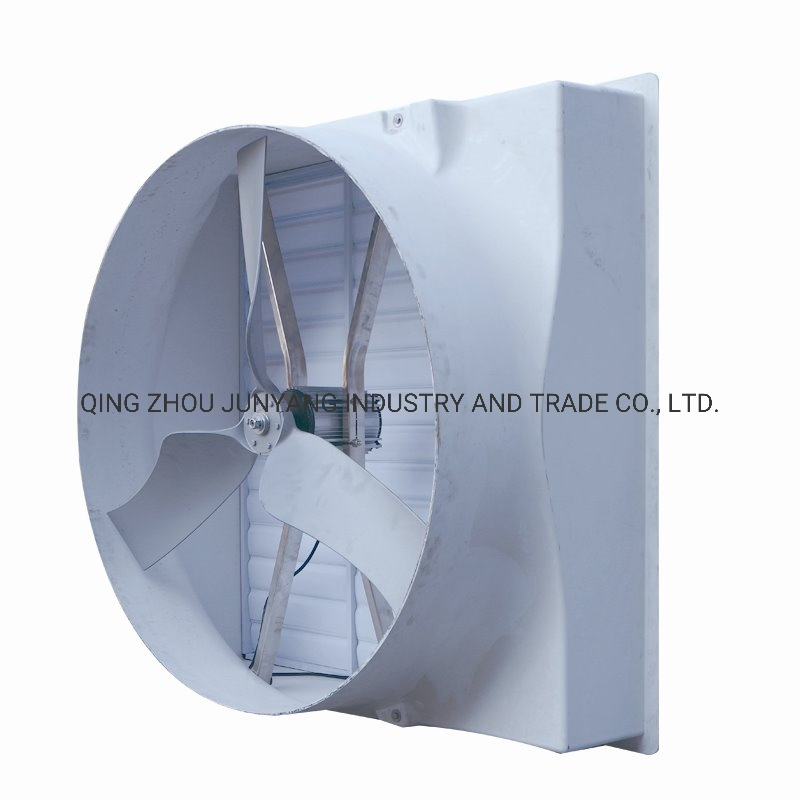Ventilatore di scarico a pressione negativa in plastica rinforzata con fibra di vetro Horn 850 per allevamento di suini, pollaio e miniera