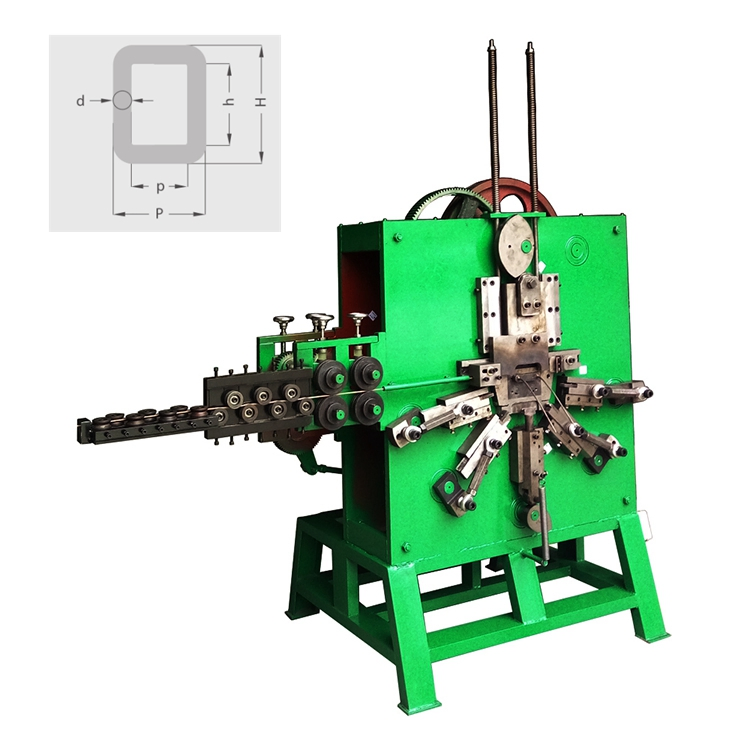 8mm Automatic Steel Iron D Hook Ring Wire Buckle Making Machine