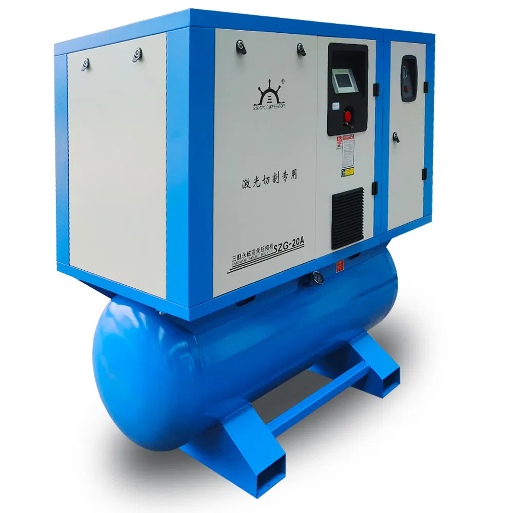 4 In1 Screw Compressor Air Storage Tank Dryer Industrial Portable Air Compressor