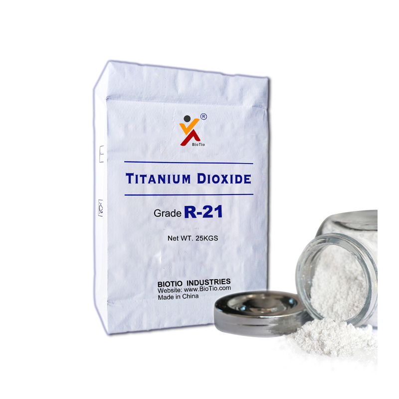 Rutil-Titandioxid R-21 für Farbbeschichtungen TiO2 Rutil-Qualität