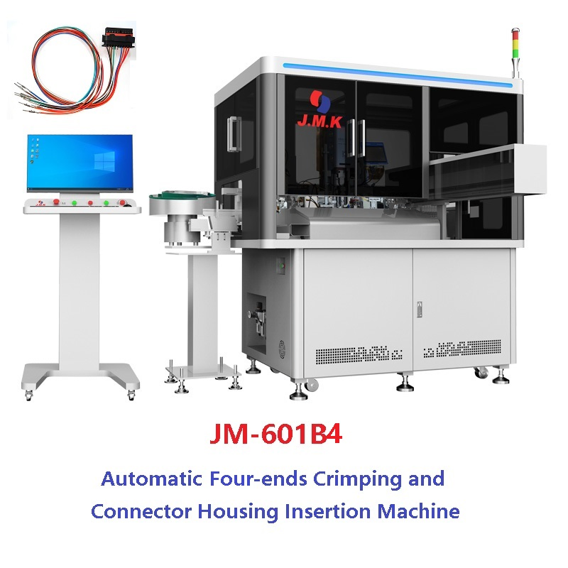4-Head Terminal Crimping Single Connector Housing Insertion Machine