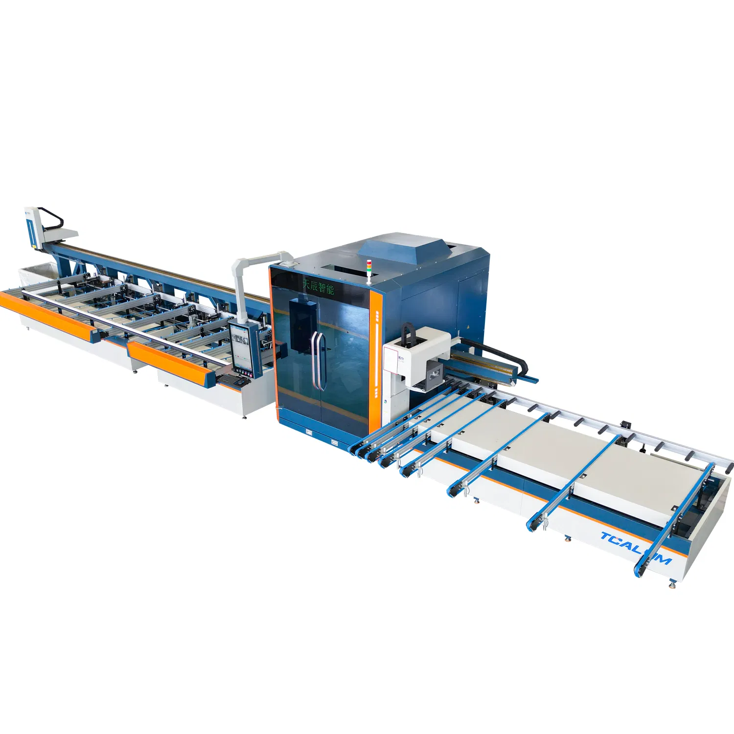 Tc-Alum CNC Laser Cutting and Milling Machine for Aluminum Profiles