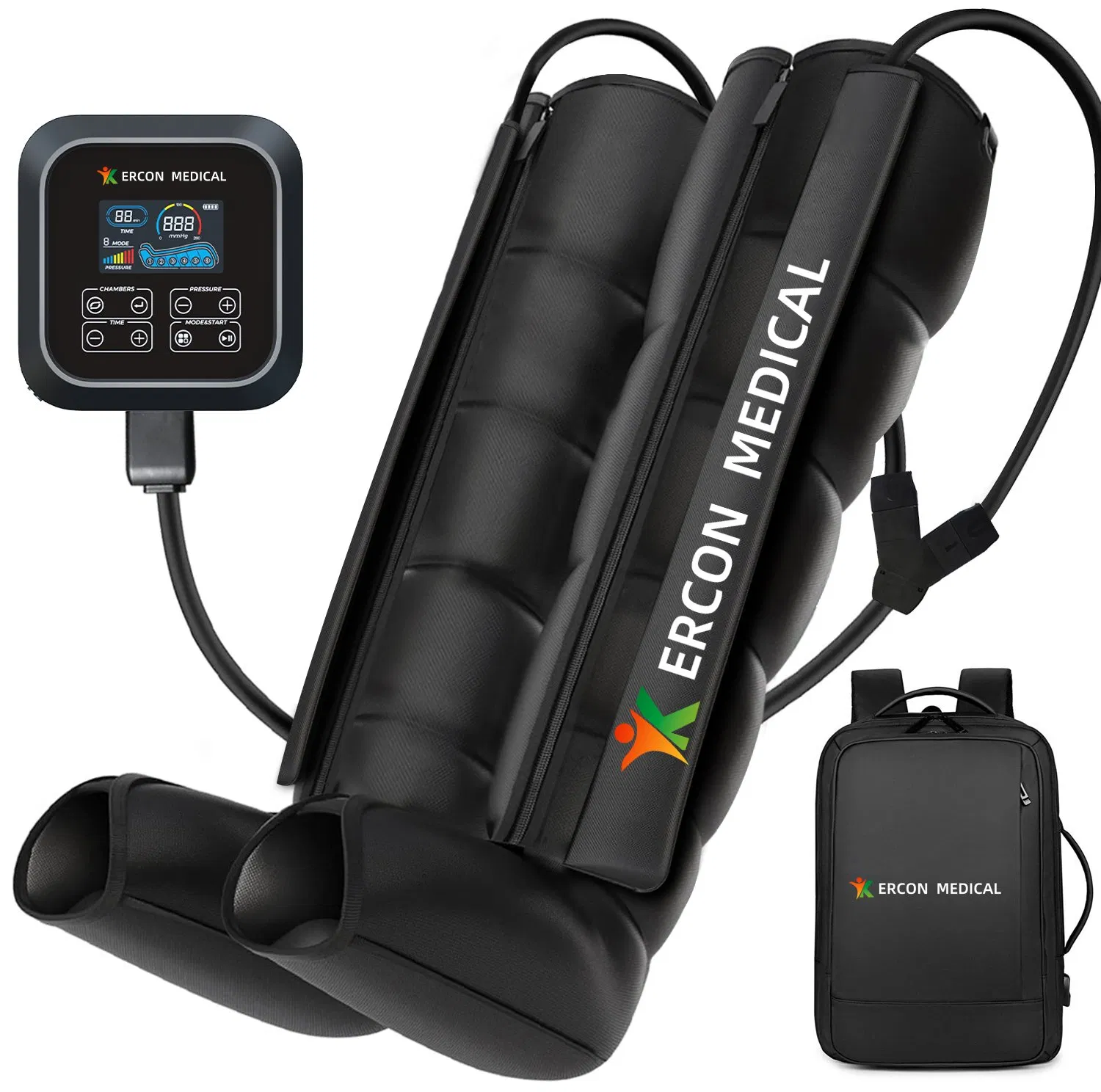 6 Chamber Rechargeable Large Battery Air Compression Leg Health Massager